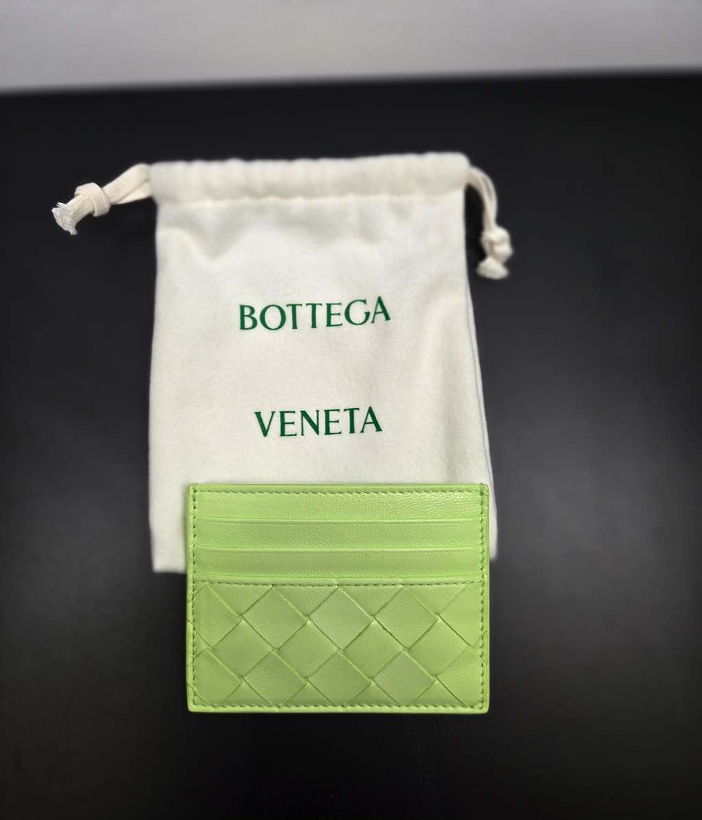 Bottega Veneta Credit Card Case in Intrecciato Leather - Image 6