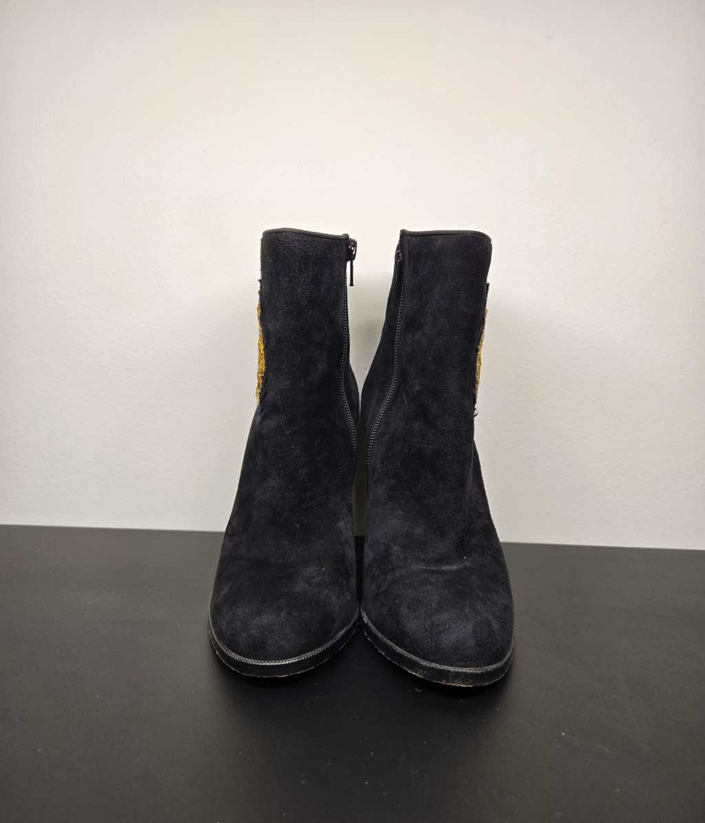 Christian Louboutin Black Suede Ankle Boots - Image 6