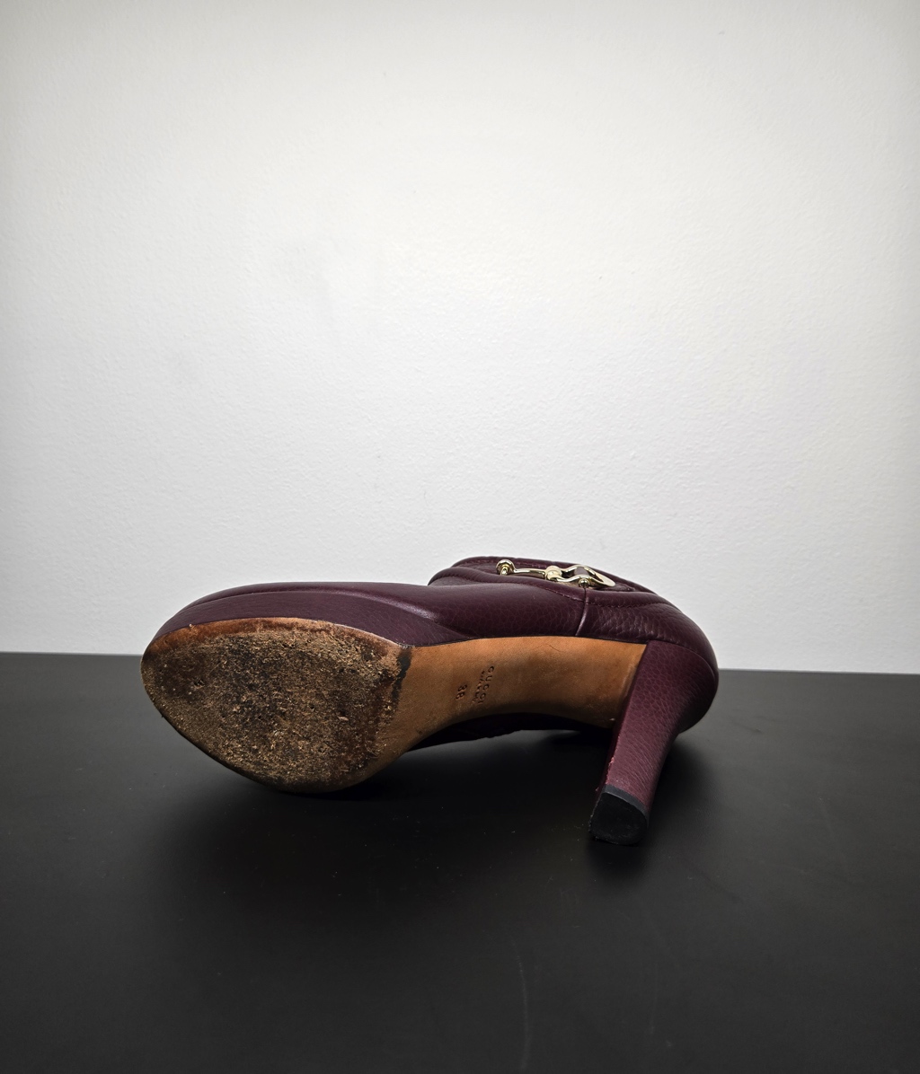 Gucci Black Leather Horsebit Ankle Boots - Detail 1