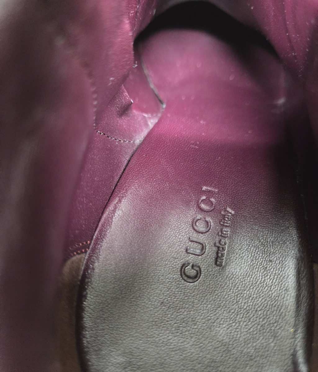 Gucci Black Leather Horsebit Ankle Boots - Image 10