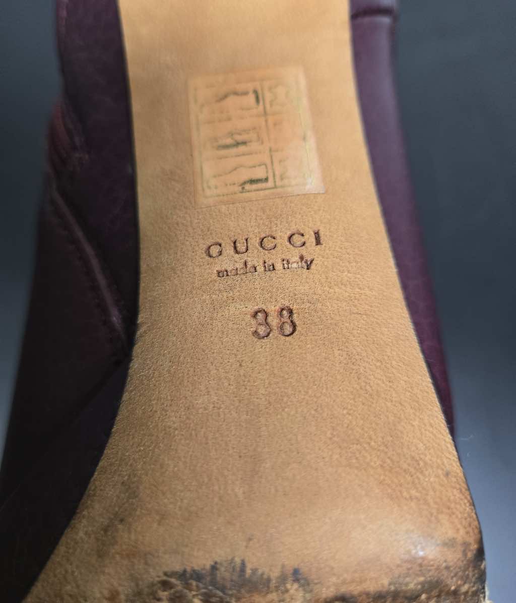 Gucci Black Leather Horsebit Ankle Boots - Image 11