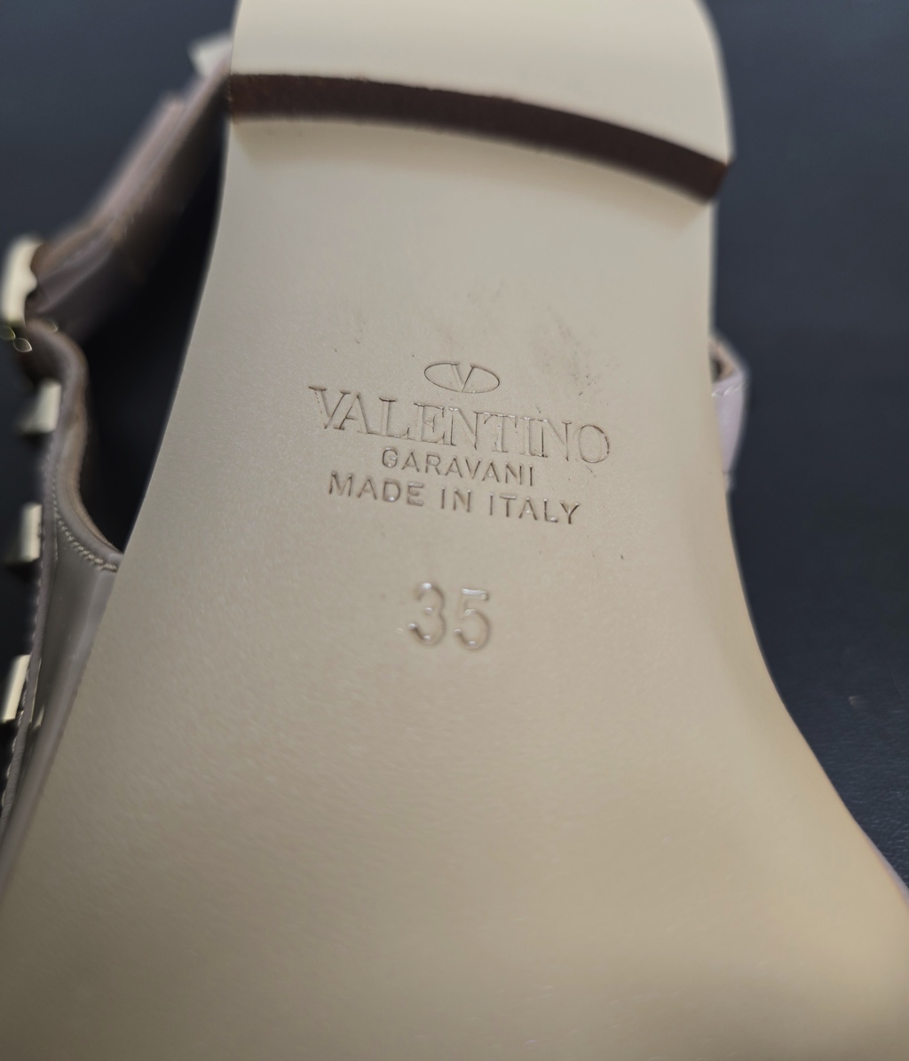 Valentino Rockstud Pointed Toe Slingback - Side view