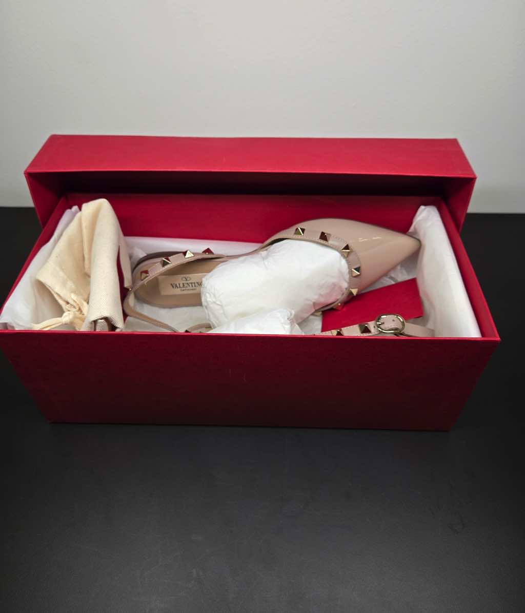 Valentino Rockstud Pointed Toe Slingback - Image 10