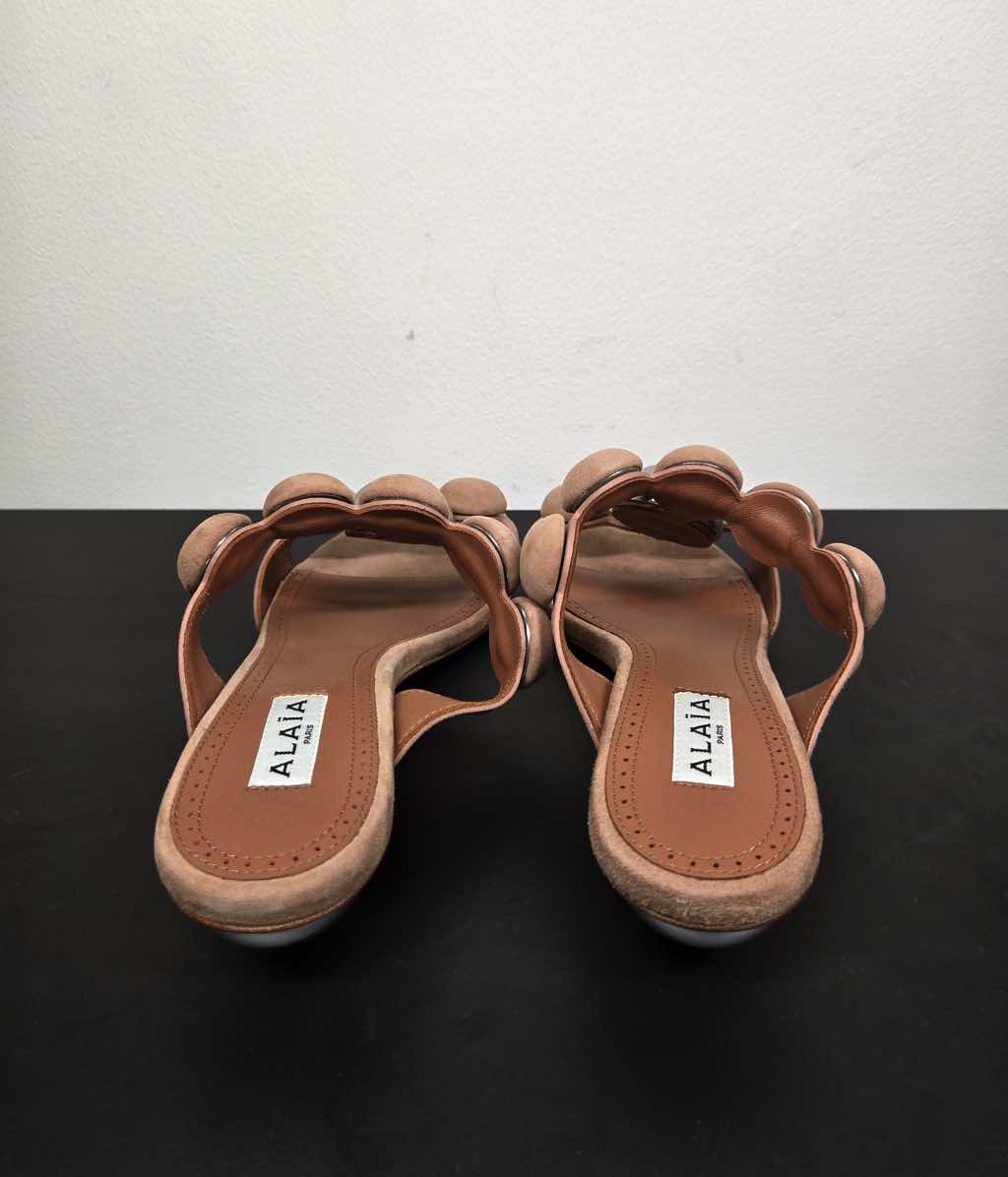 Alaïa Sandals Shoes High Ball Heel Slip - Image 6