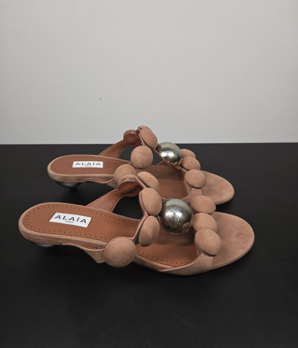 Alaïa Sandals Shoes High Ball Heel Slip - 4