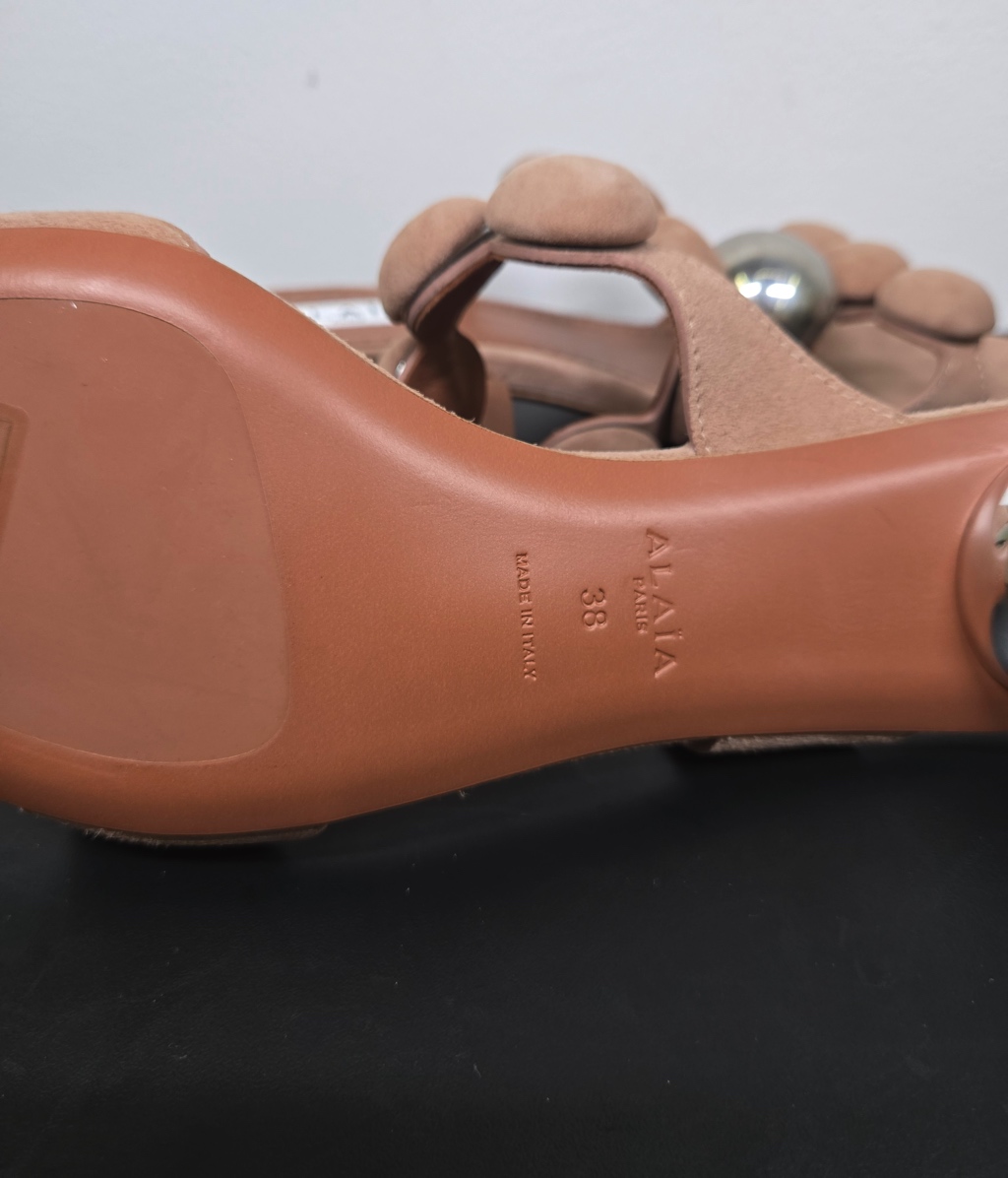 Alaïa Sandals Shoes High Ball Heel Slip - Detail 2