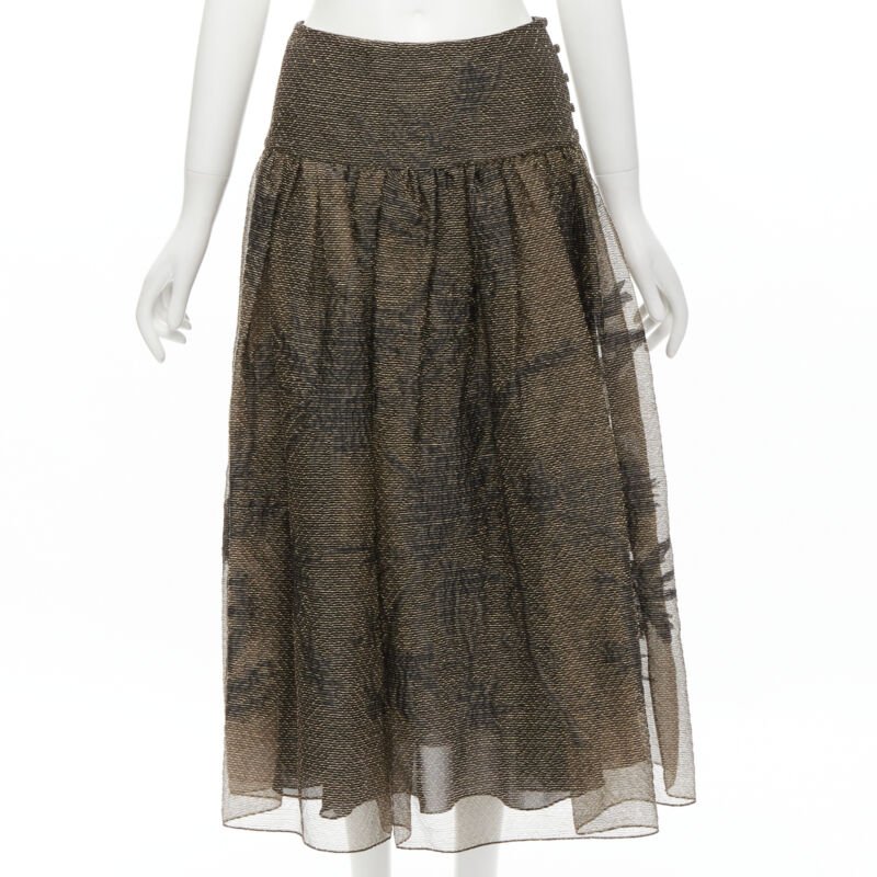 Christian Dior Gold Leaf Skirt