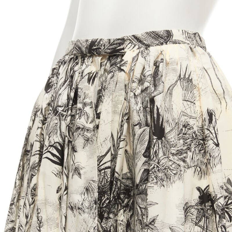 Christian Dior Beige Print Midi - Back view