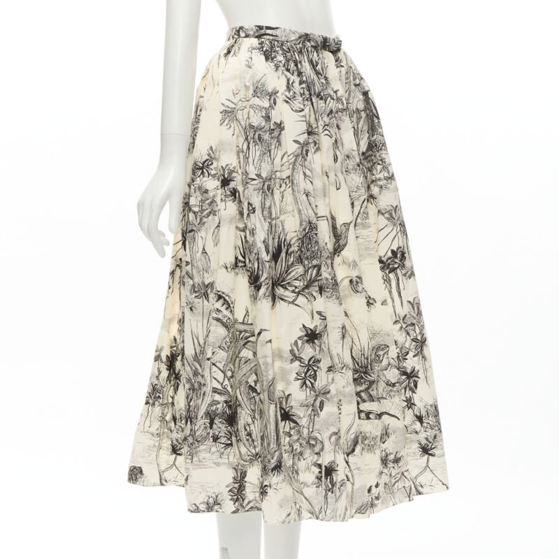 Christian Dior Beige Print Midi - Image 6