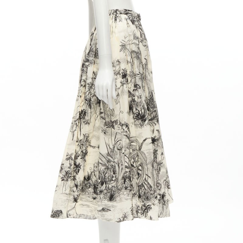 Christian Dior Beige Print Midi - 4