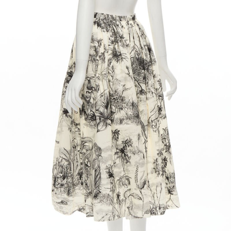 Christian Dior Beige Print Midi - Detail 1