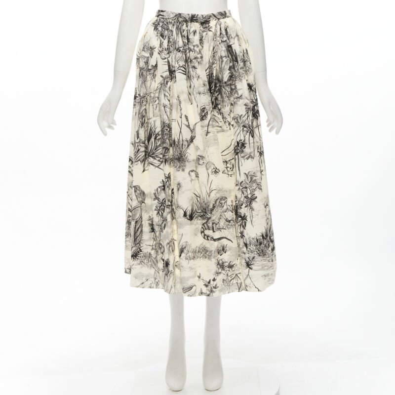 Christian Dior Beige Print Midi - Image 12