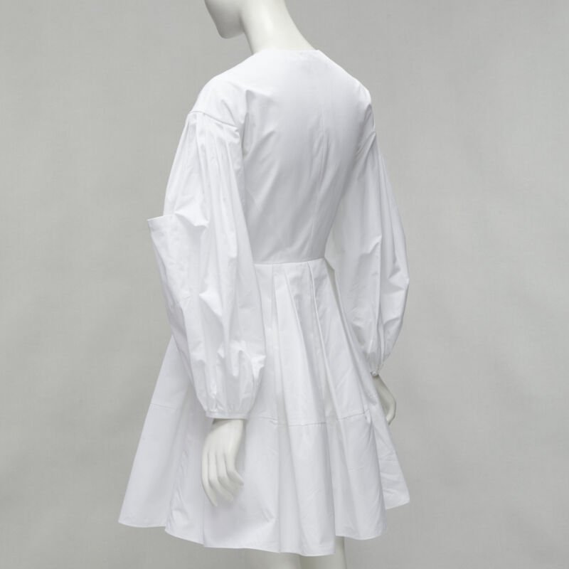 Alexander Mcqueen White Puff Dress - Detail 1