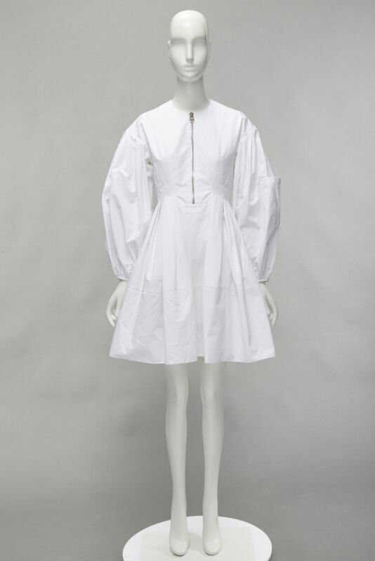 Alexander Mcqueen White Puff Dress - Image 13