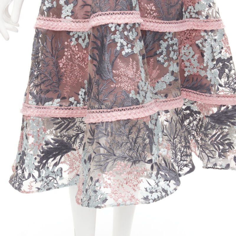 Alexis Pink Fringe Gown - Image 10