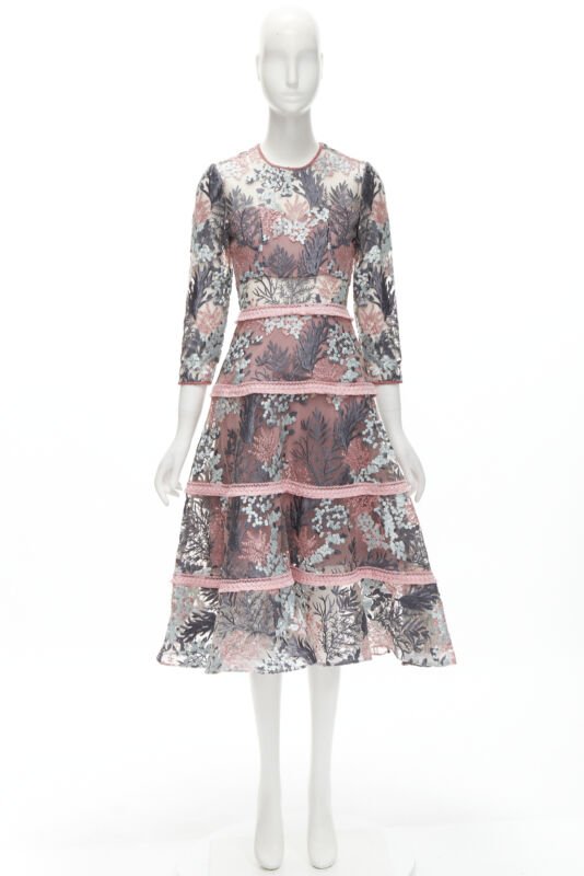 Alexis Pink Fringe Gown - Image 12