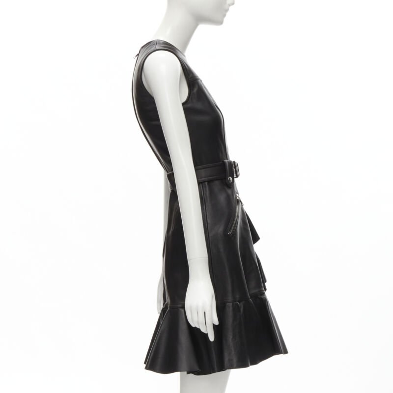 Alexander Mcqueen Leather Ruffle Trim - 4