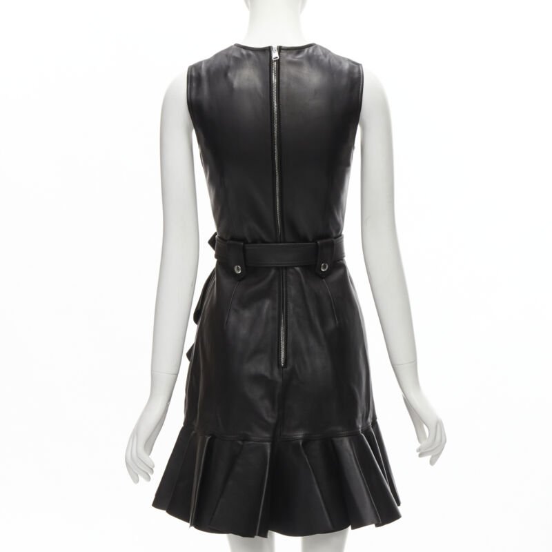 Alexander Mcqueen Leather Ruffle Trim - Side view