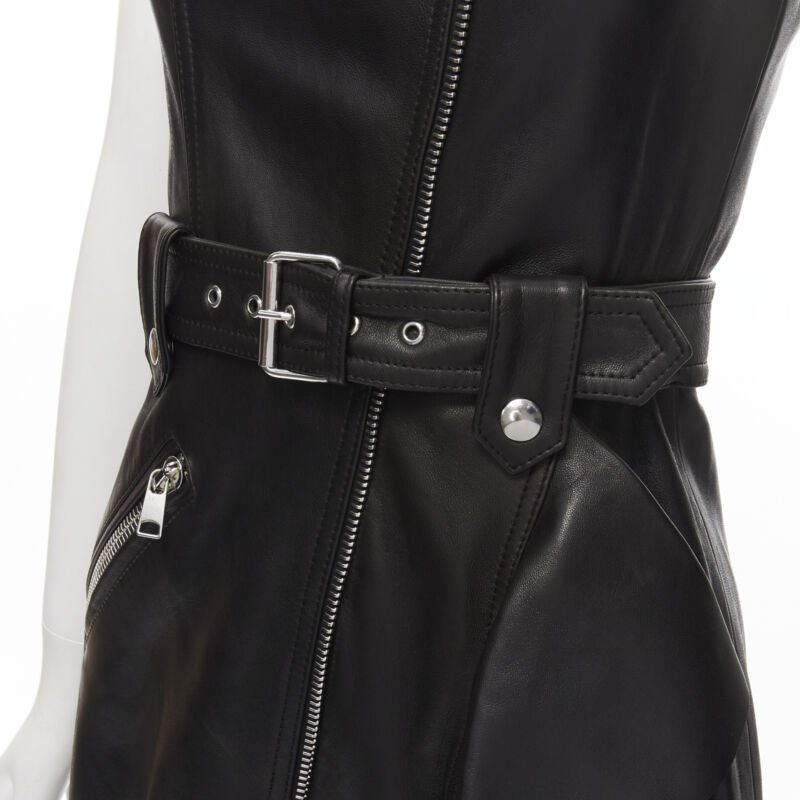 Alexander Mcqueen Leather Ruffle Trim - Image 10