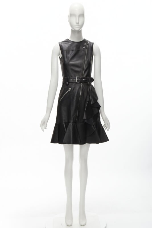 Alexander Mcqueen Leather Ruffle Trim - Image 14