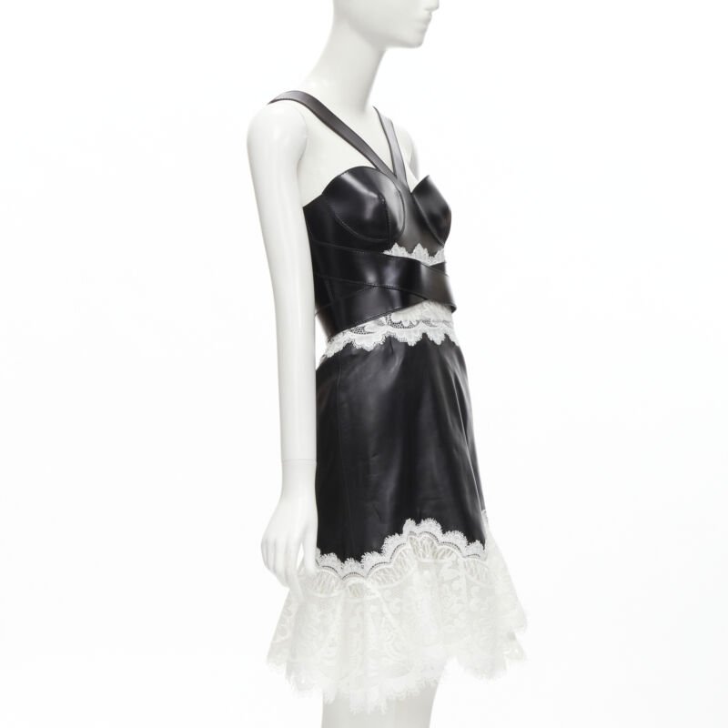 Alexander Mcqueen Lace Bustier Dress - Image 6