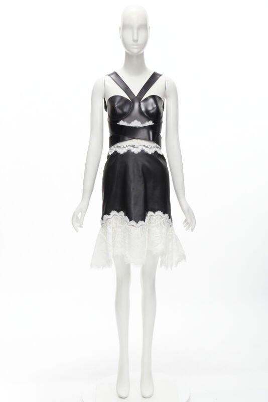 Alexander Mcqueen Lace Bustier Dress - Image 13