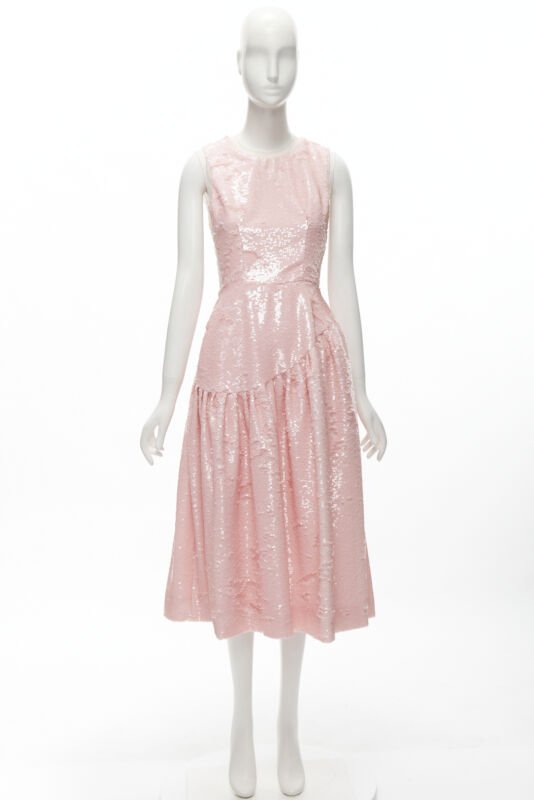 Simone Rocha Blush Sequin Dress - Image 12