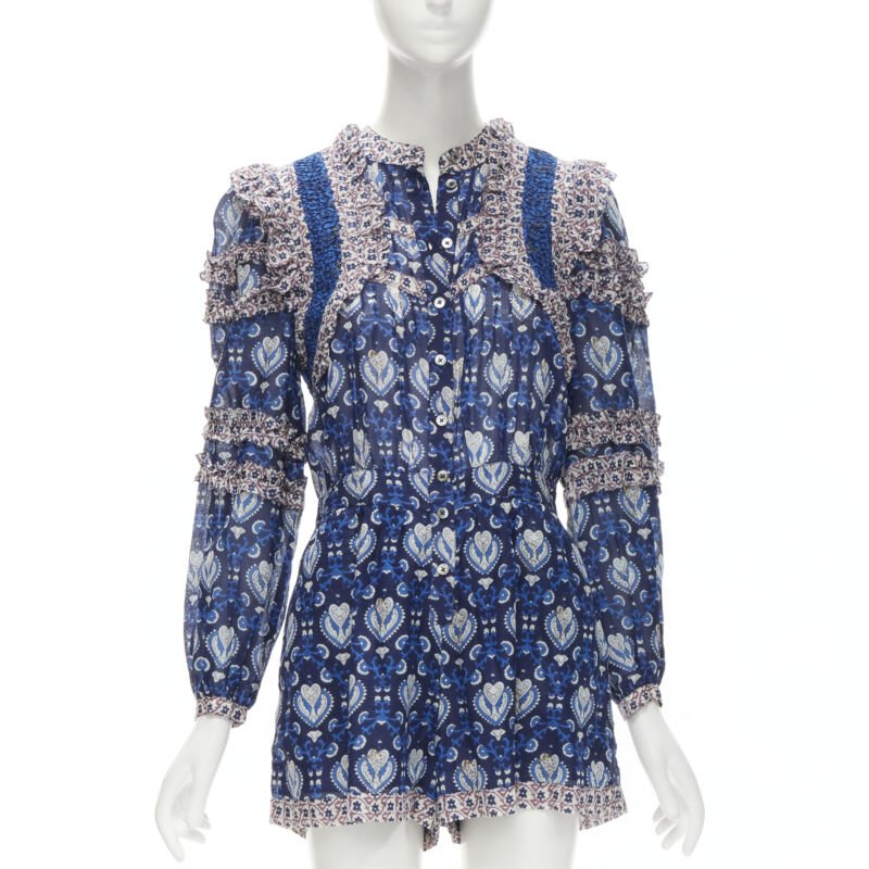 Sea New York Blue Floral Romper