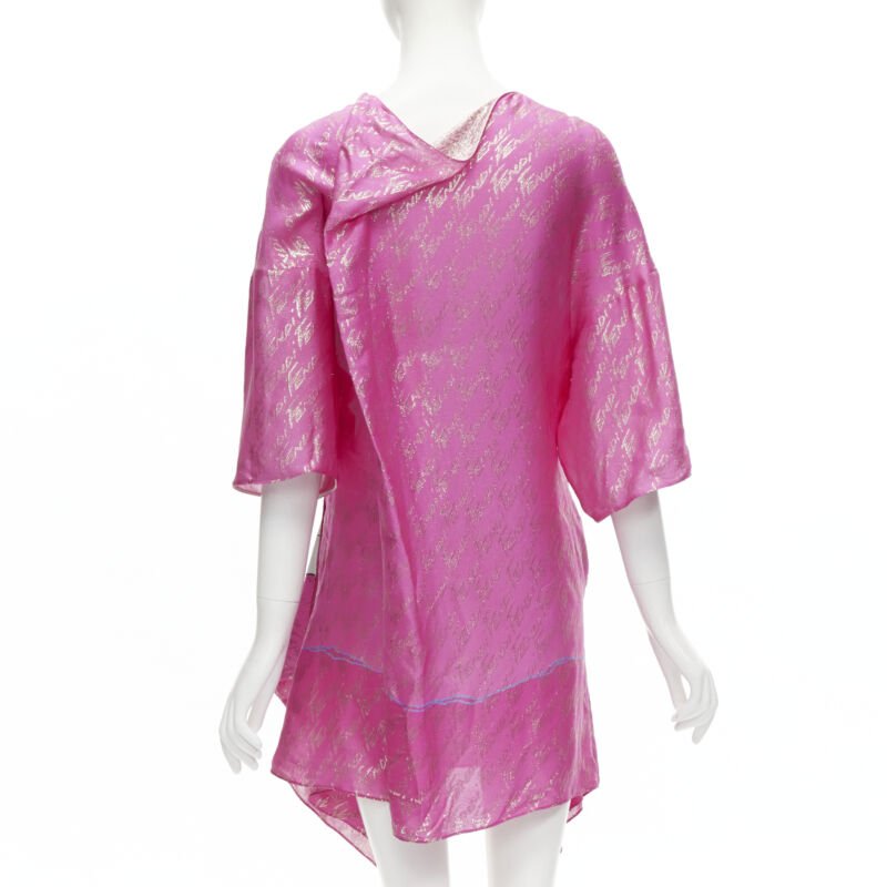 Fendi Metallic Pink Dress - Side view