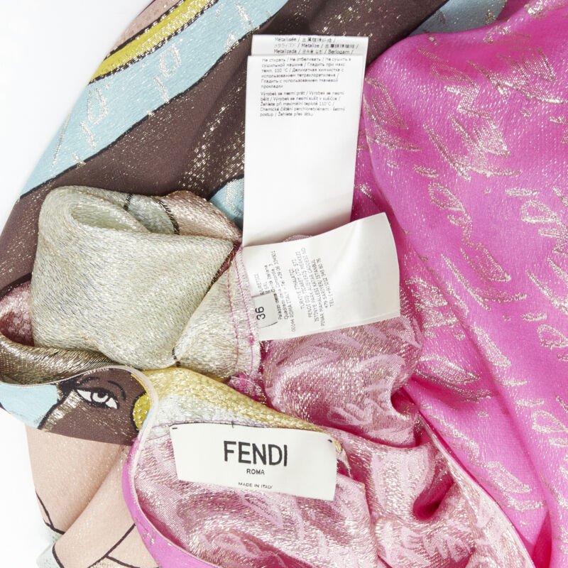Fendi Metallic Pink Dress - Image 13