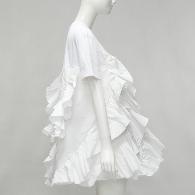 Alexander Mcqueen Spiral Ruffle Tee - 4