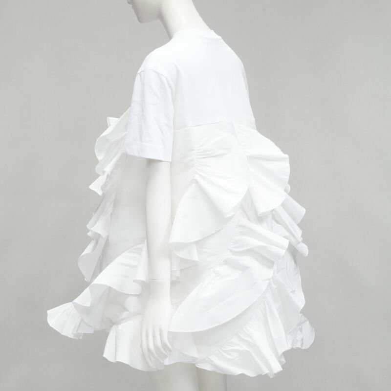 Alexander Mcqueen Spiral Ruffle Tee - Detail 1