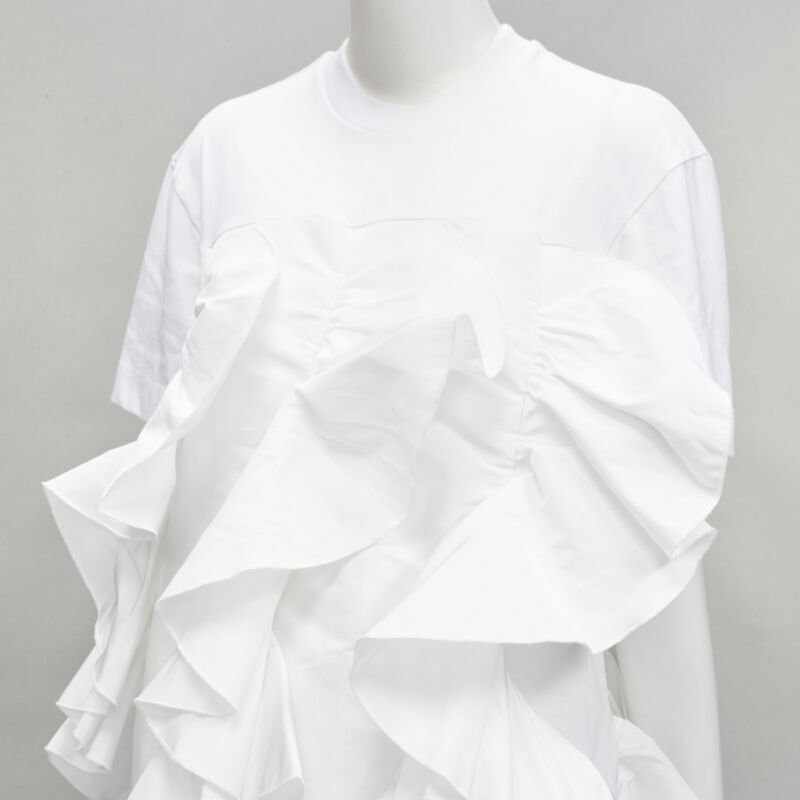 Alexander Mcqueen Spiral Ruffle Tee - Detail 2