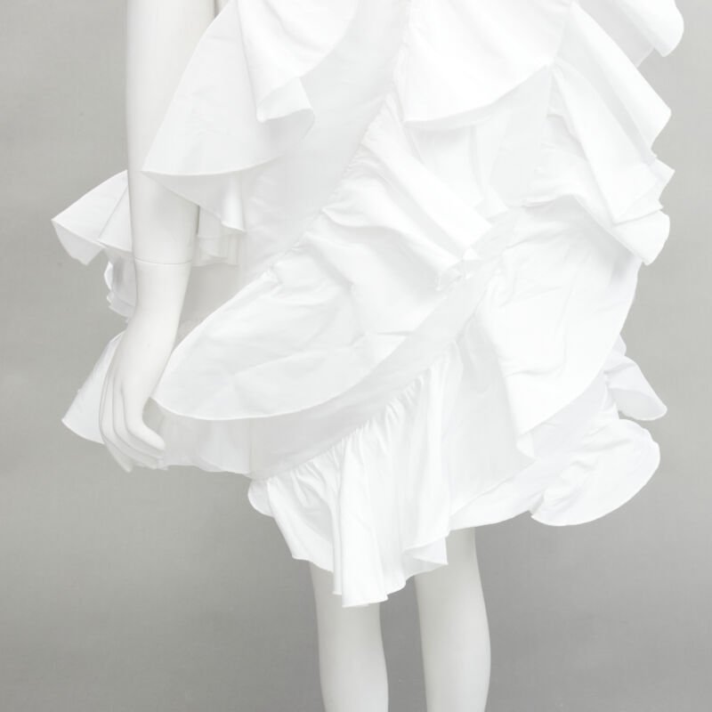 Alexander Mcqueen Spiral Ruffle Tee - Image 10