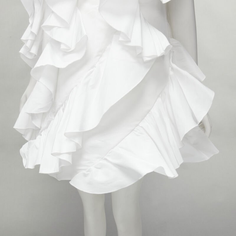 Alexander Mcqueen Spiral Ruffle Tee - Image 11