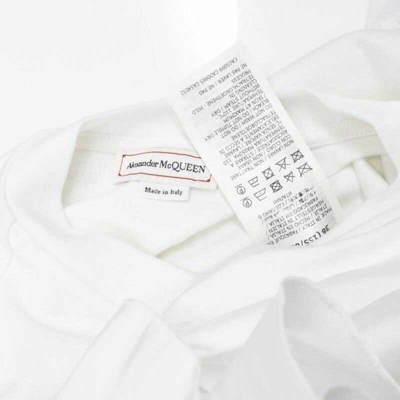 Alexander Mcqueen Spiral Ruffle Tee - Image 12