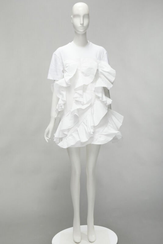 Alexander Mcqueen Spiral Ruffle Tee - Image 13
