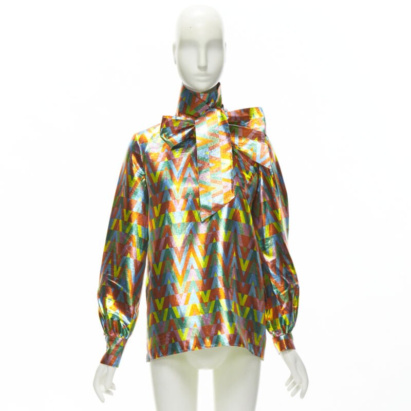 Valentino Garavani Graphic Tie Blouse - Image 14
