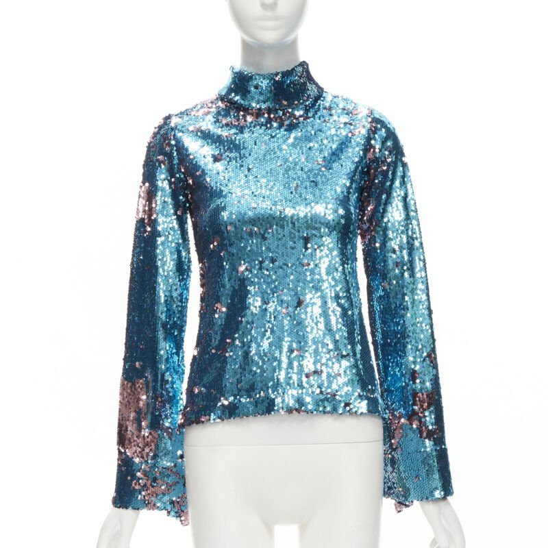 Halpern Sequin Flared Top