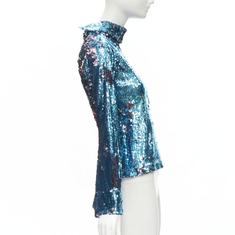Halpern Sequin Flared Top - 4