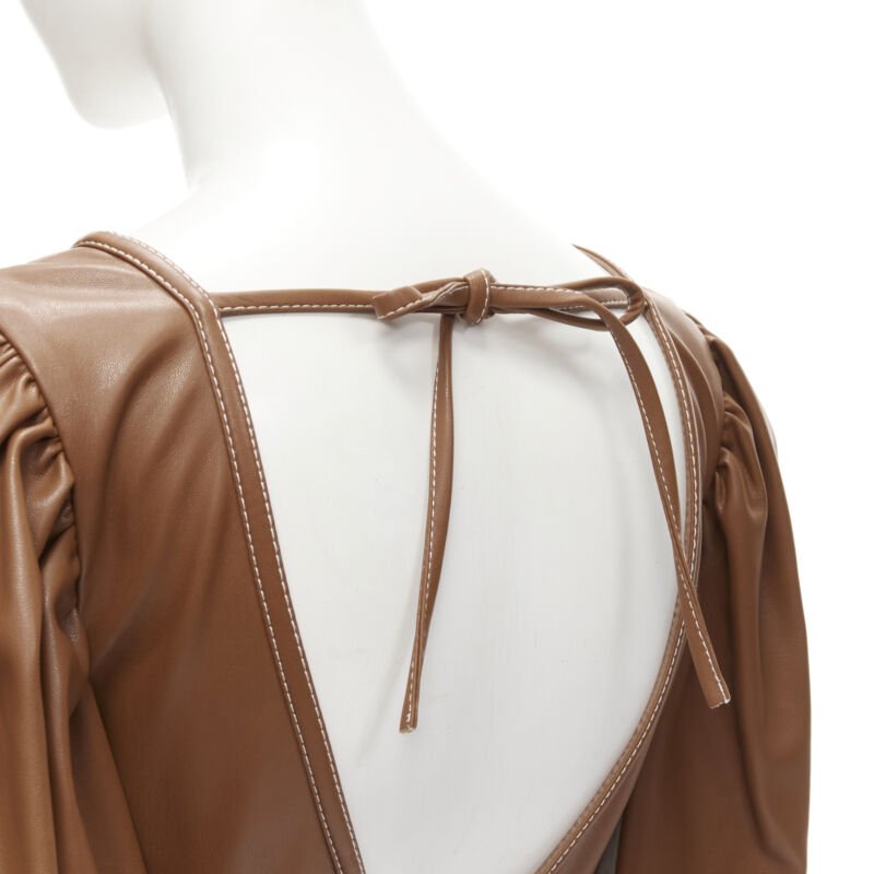 Staud Faux Leather Top - Image 10