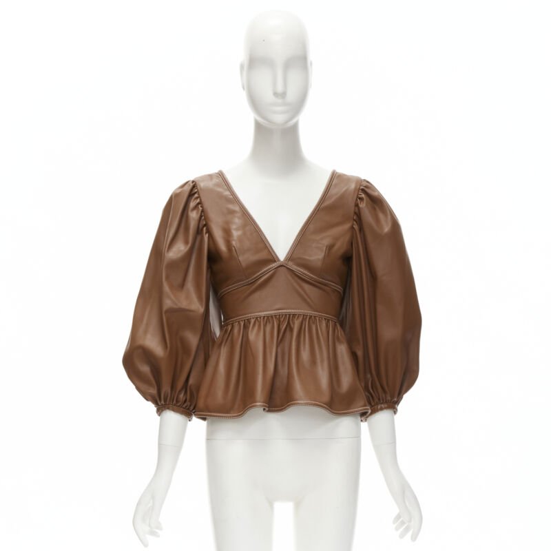 Staud Faux Leather Top - Image 12