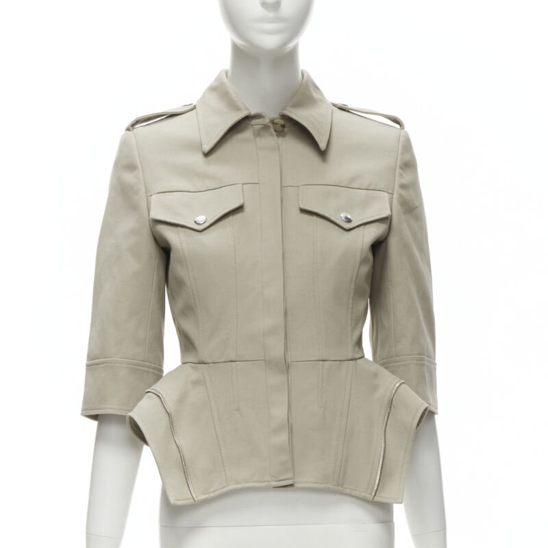 Alexander Mcqueen Zipper Trim Jacket