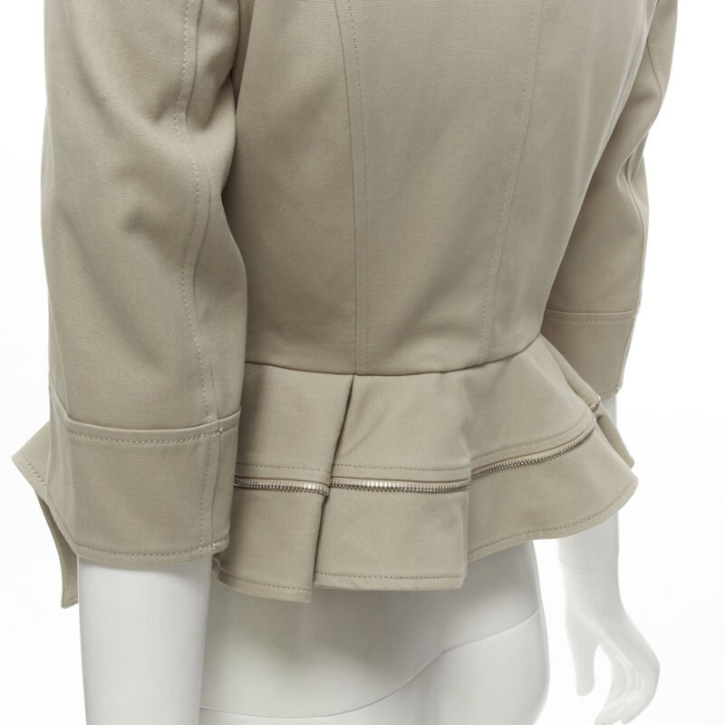 Alexander Mcqueen Zipper Trim Jacket - Back view