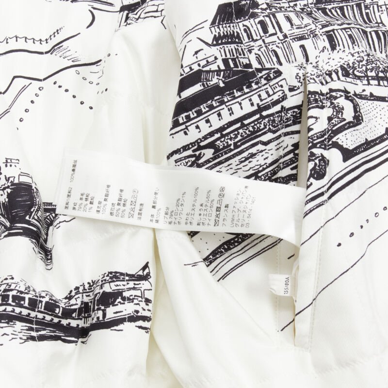 Celine White Silk Foulard Bomber - Image 13