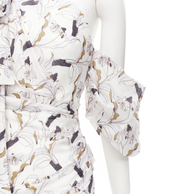 Acler White Floral Puff Dress - Detail 2