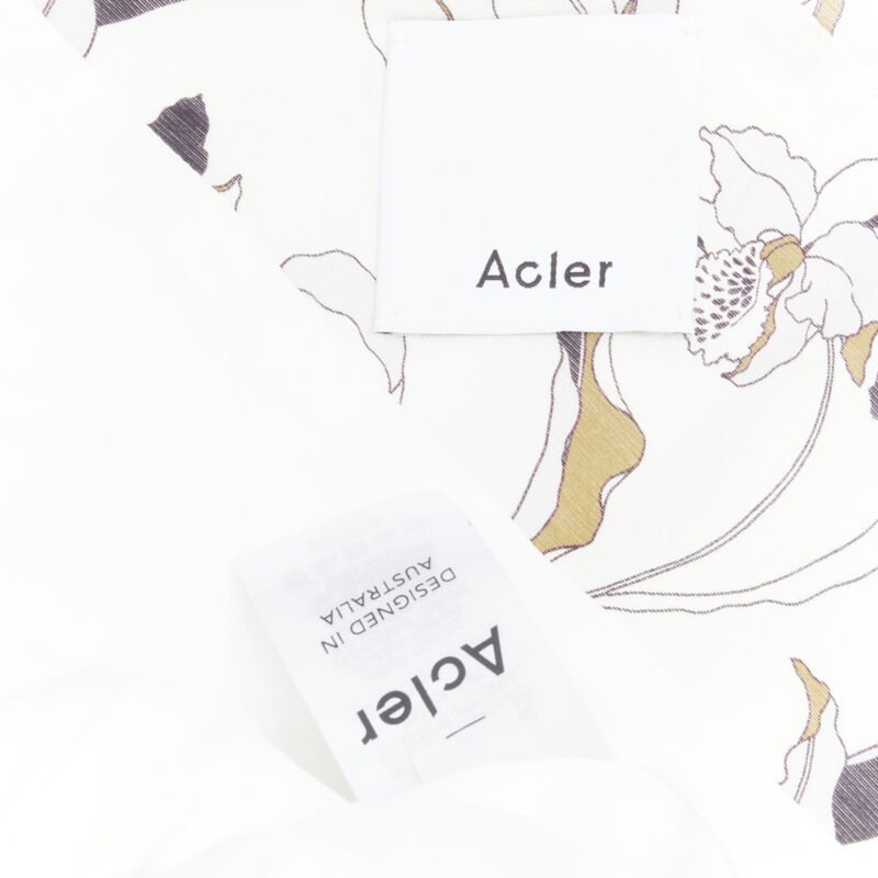 Acler White Floral Puff Dress - Image 12