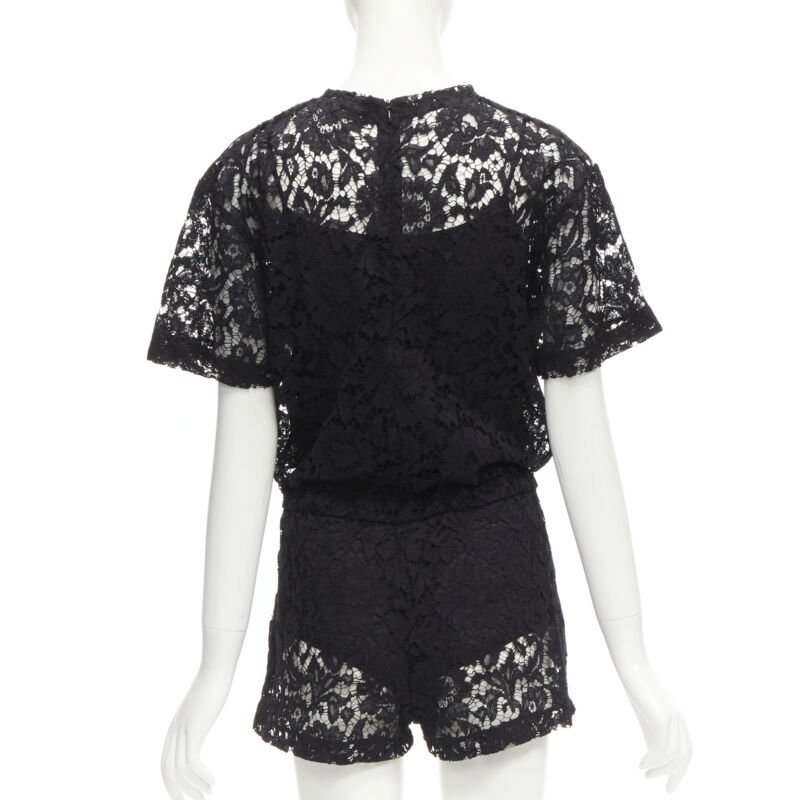 Valentino Garavani Black Floral Romper - Side view