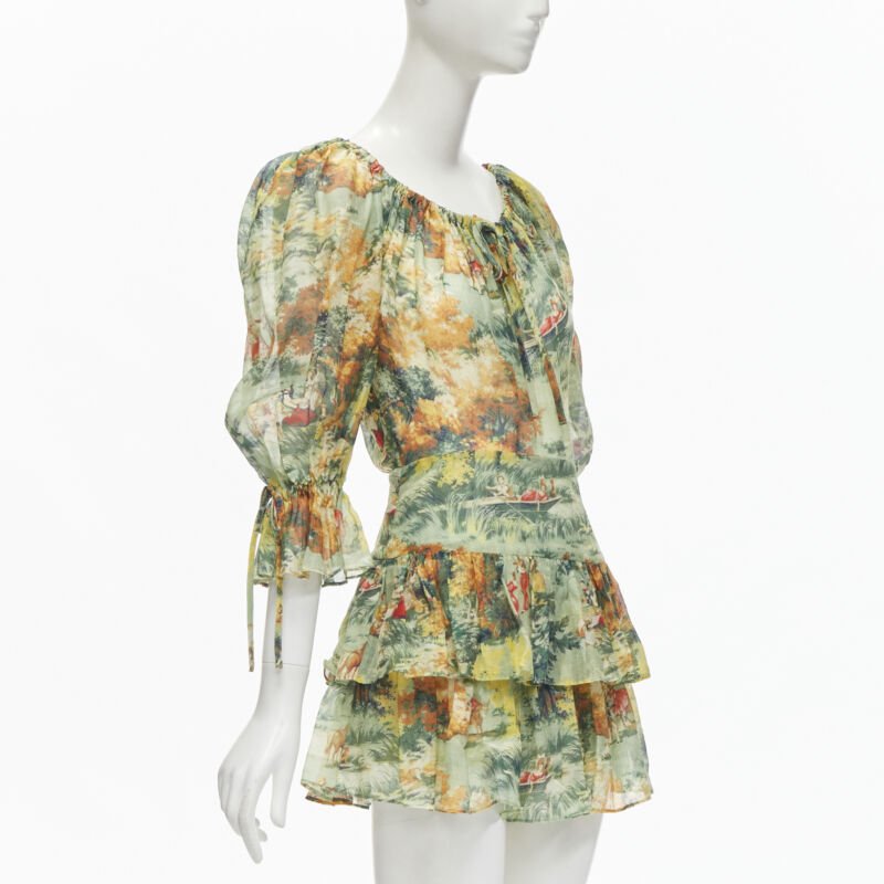 Alice Mccall Green Tiered Playsuit - Image 6