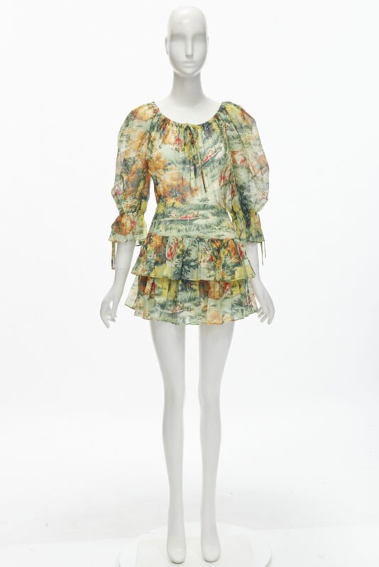 Alice Mccall Green Tiered Playsuit - Image 13